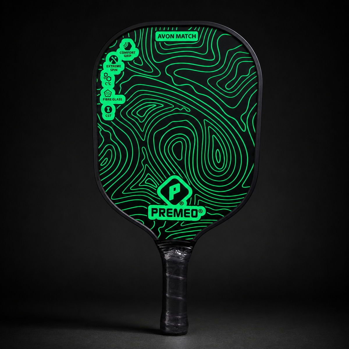 Premeo Avon Match Glass Fiber Pickleball Racket | Precision & Comfort