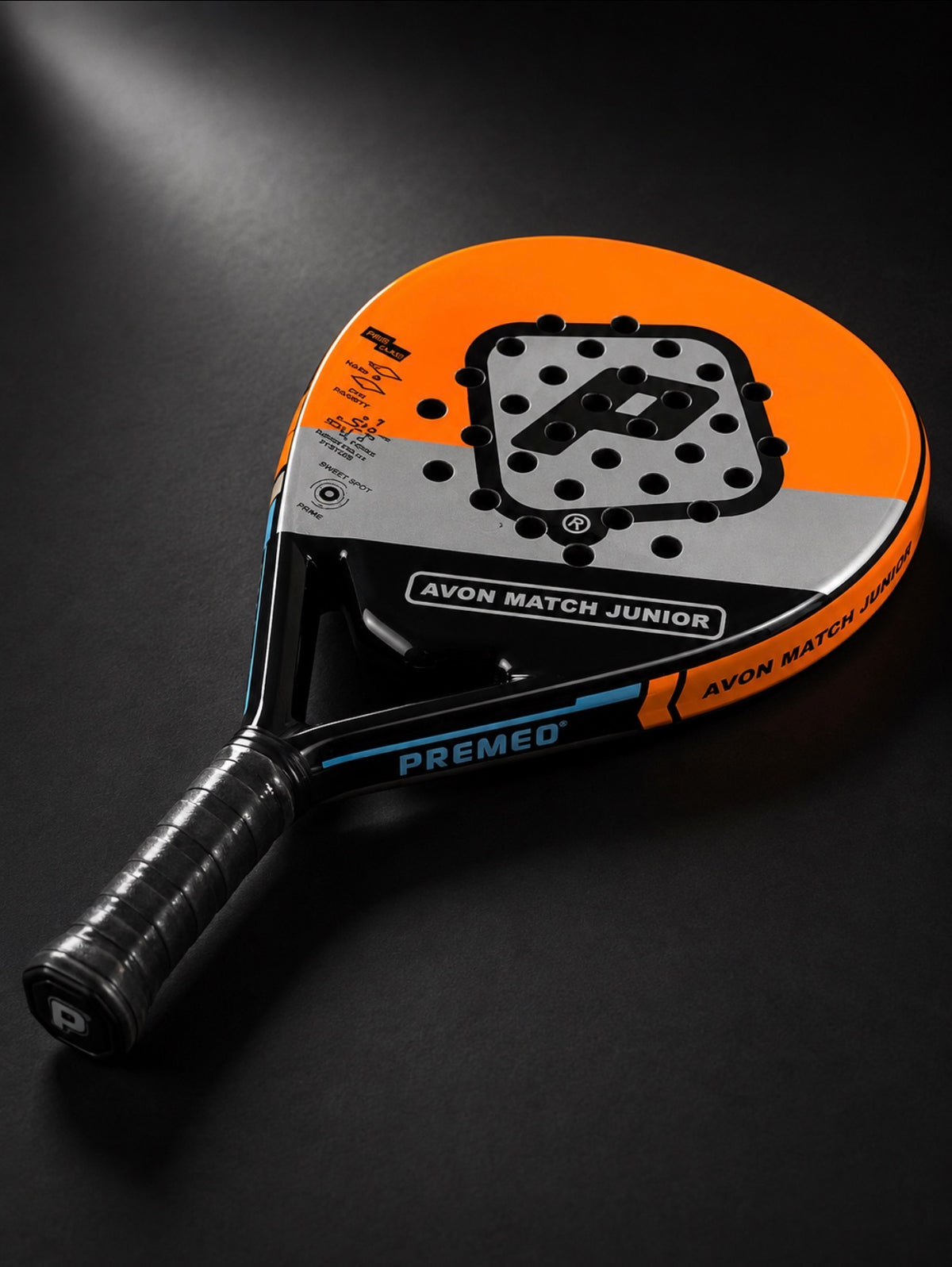 Premeo Avon Match Junior | Glass Fibre Padel Racket | Tear Drop Shape
