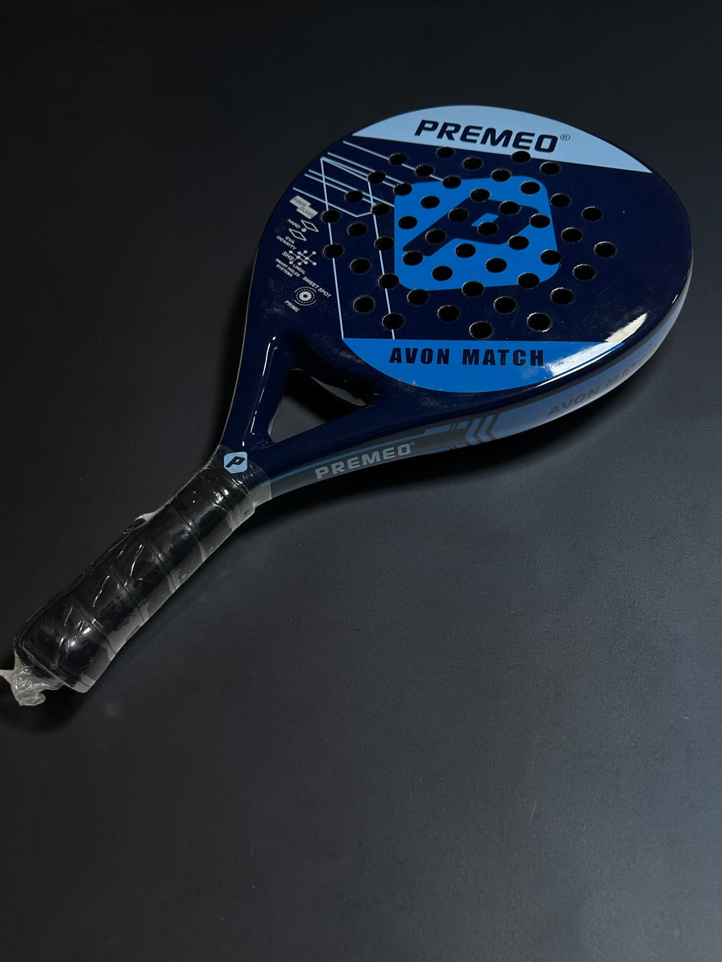 Premeo Avon Match Padel Racket | Fiberglass Face | Round Shape | Control & Comfort