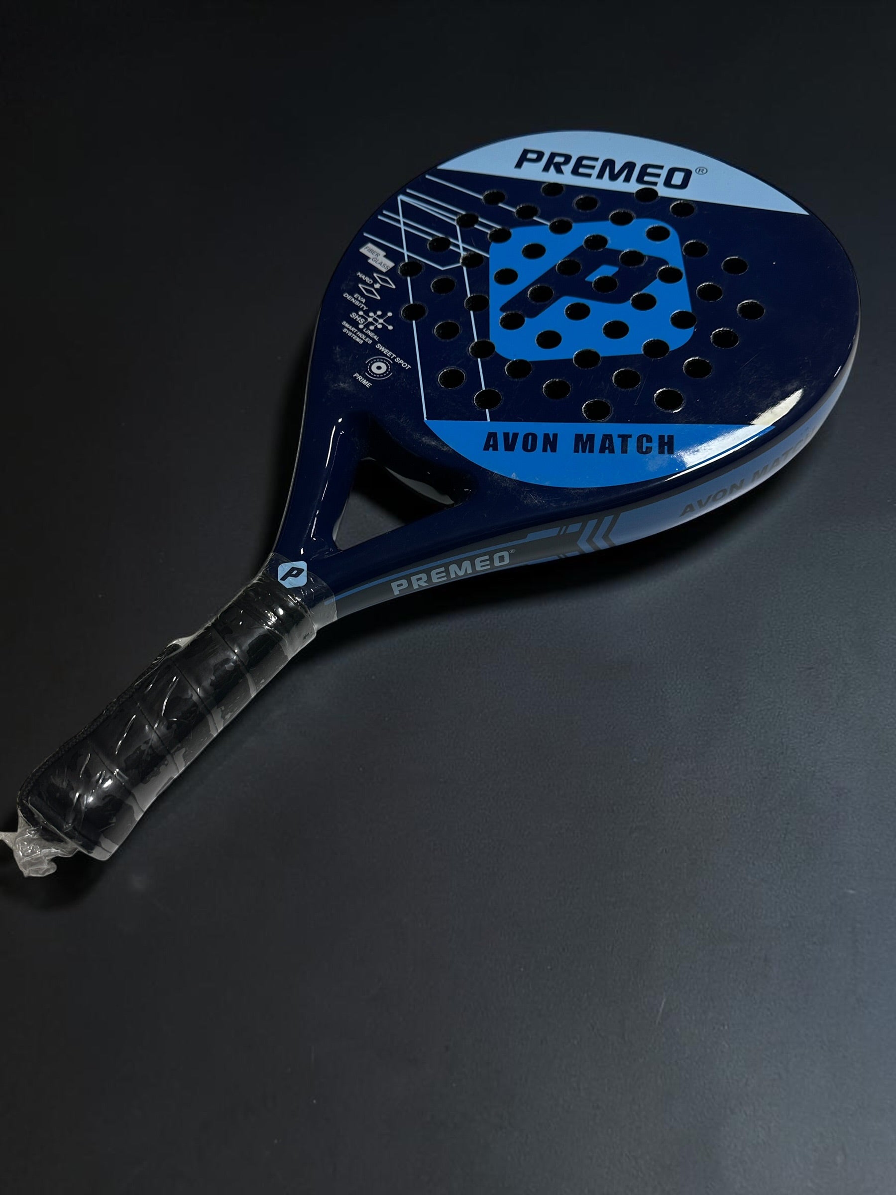 Premeo Avon Match Padel Racket | Fiberglass Face | Round Shape | Control & Comfort