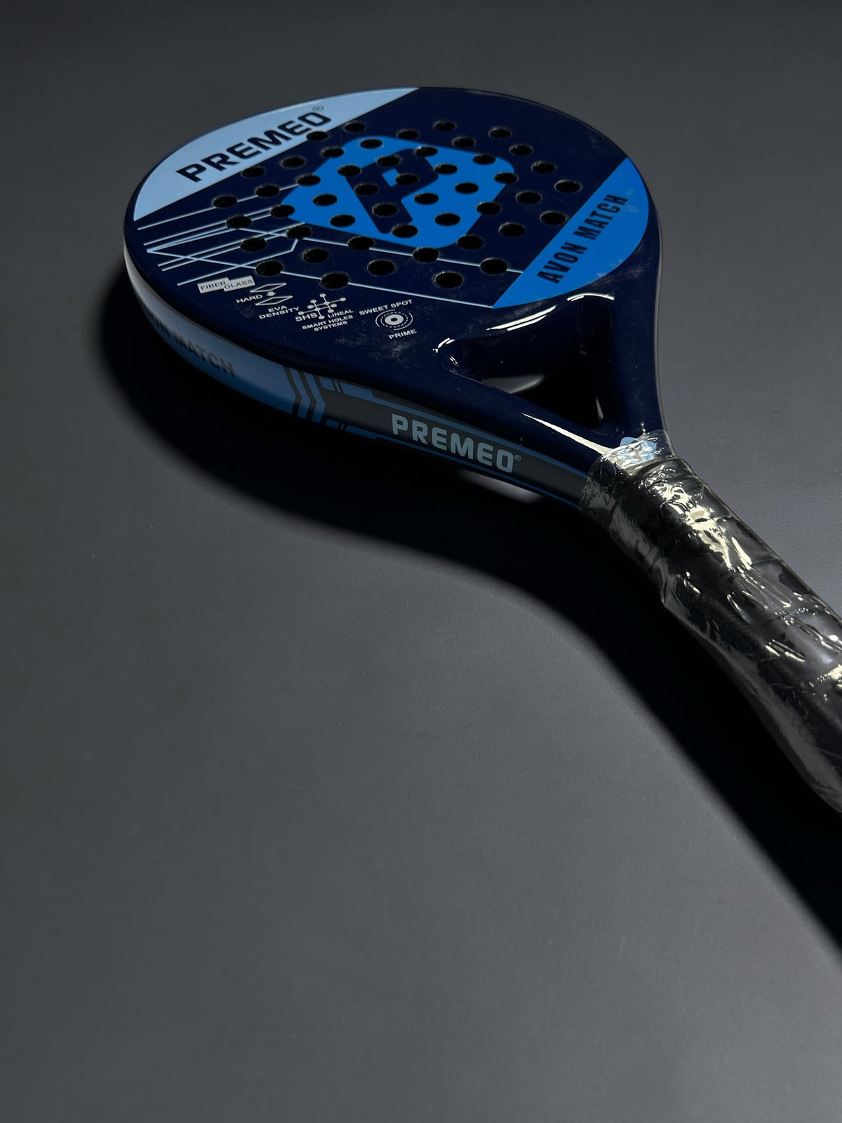 Premeo Avon Match Padel Racket | Fiberglass Face | Round Shape | Control & Comfort