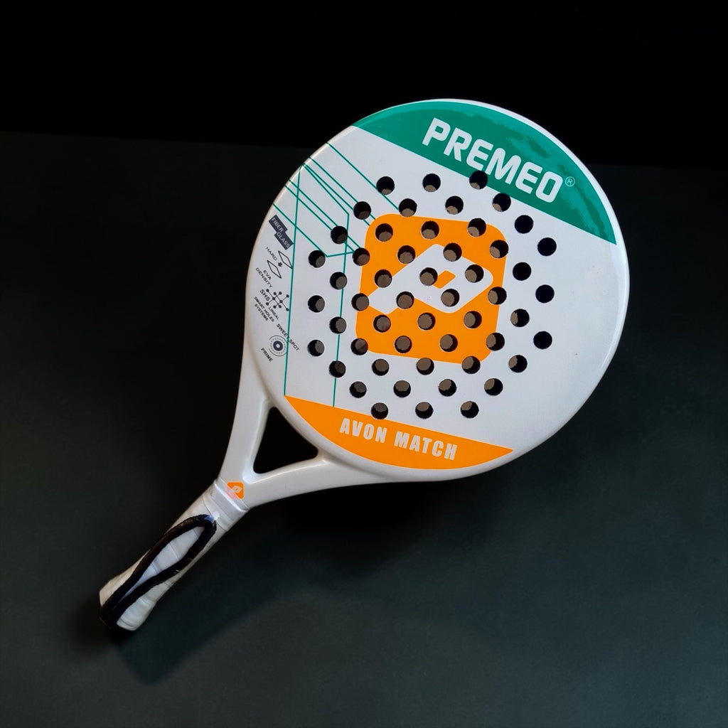 Premeo Avon Match Fiberglass Padel Racket | Round Shape for Maximum Control