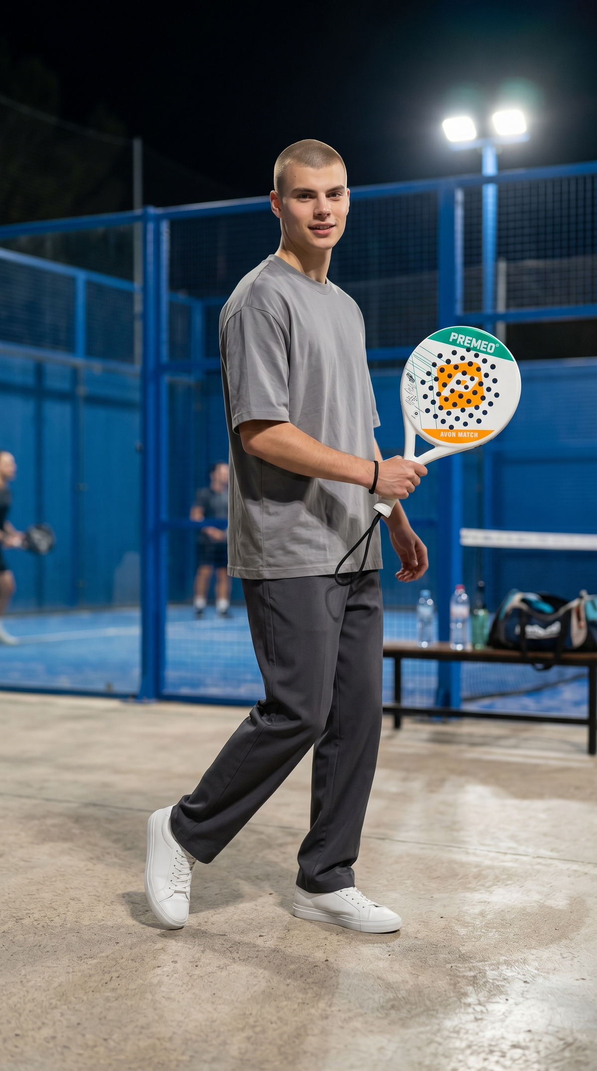 Premeo Avon Match Fiberglass Padel Racket | Round Shape for Maximum Control