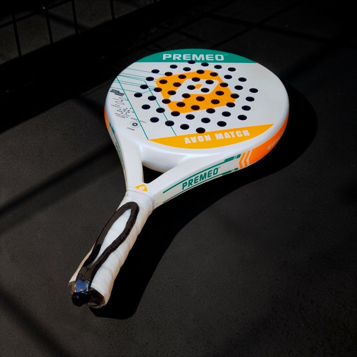 Premeo Avon Match Fiberglass Padel Racket | Round Shape for Maximum Control