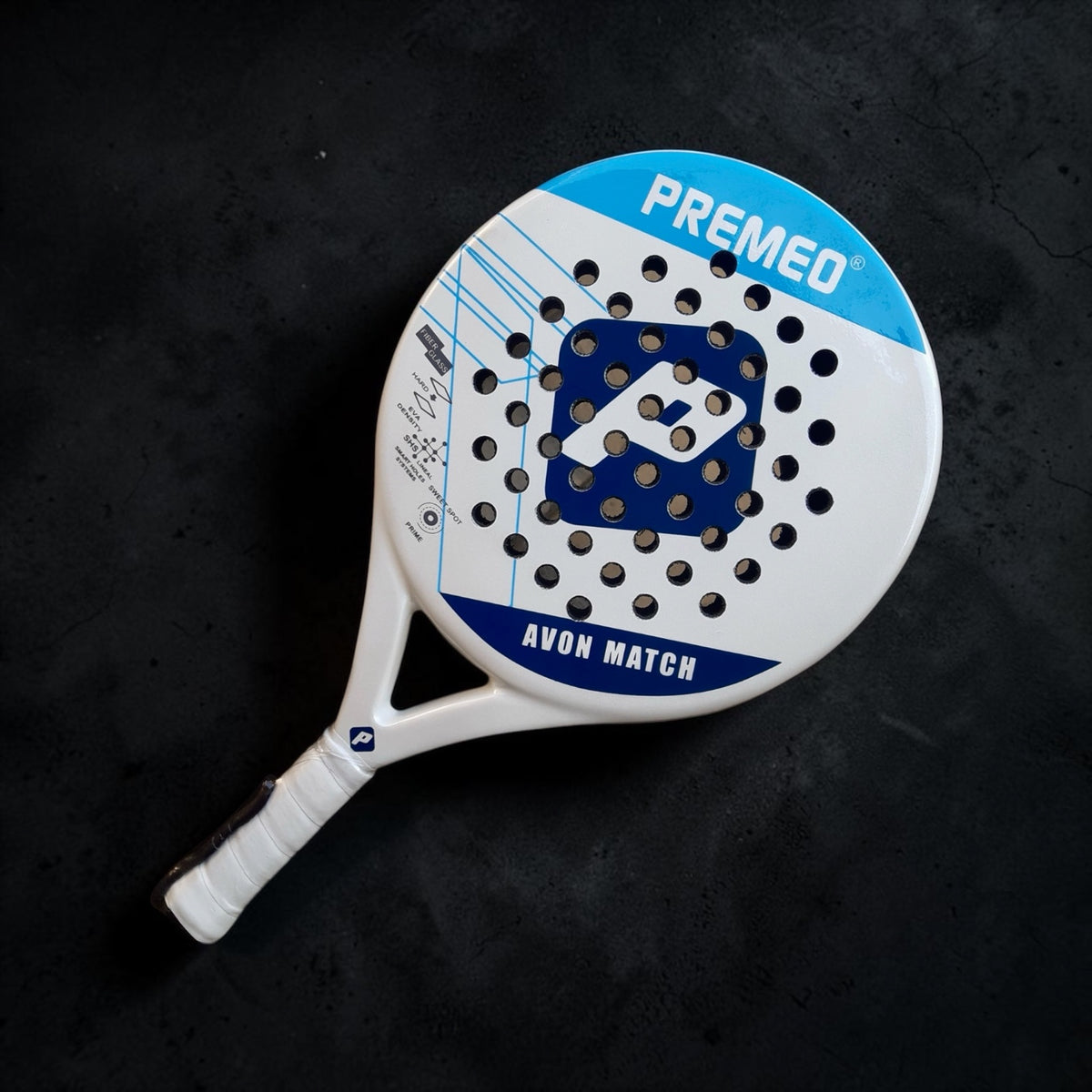 Premeo Avon Match Padel Racket | Fiberglass Face | Round Shape | Control & Comfort