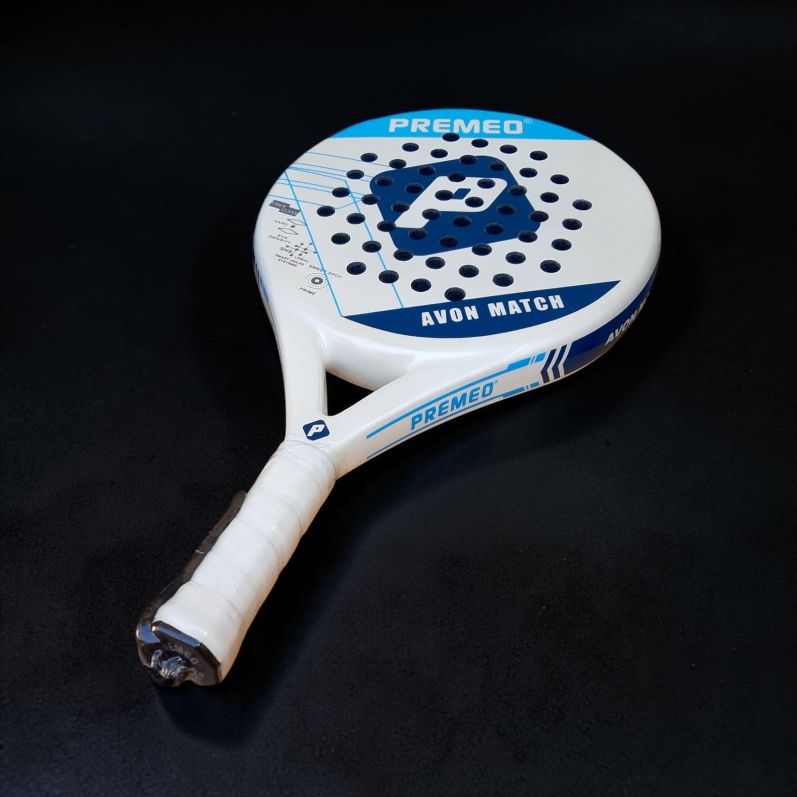 Premeo Avon Match Padel Racket | Fiberglass Face | Round Shape | Control & Comfort