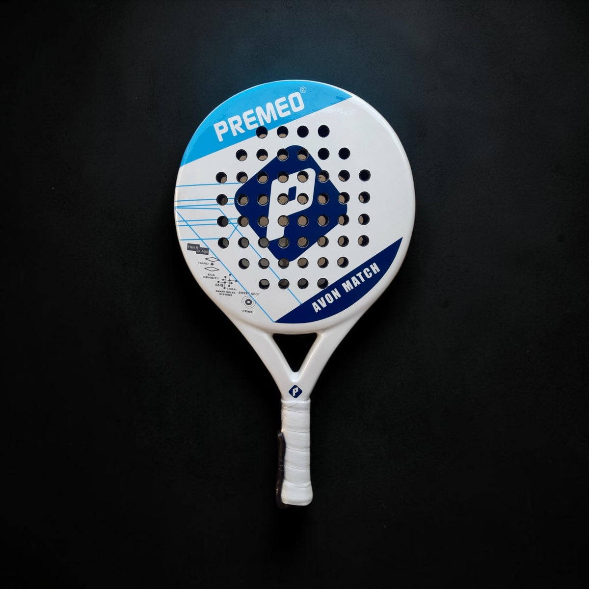 Premeo Avon Match Padel Racket | Fiberglass Face | Round Shape | Control & Comfort